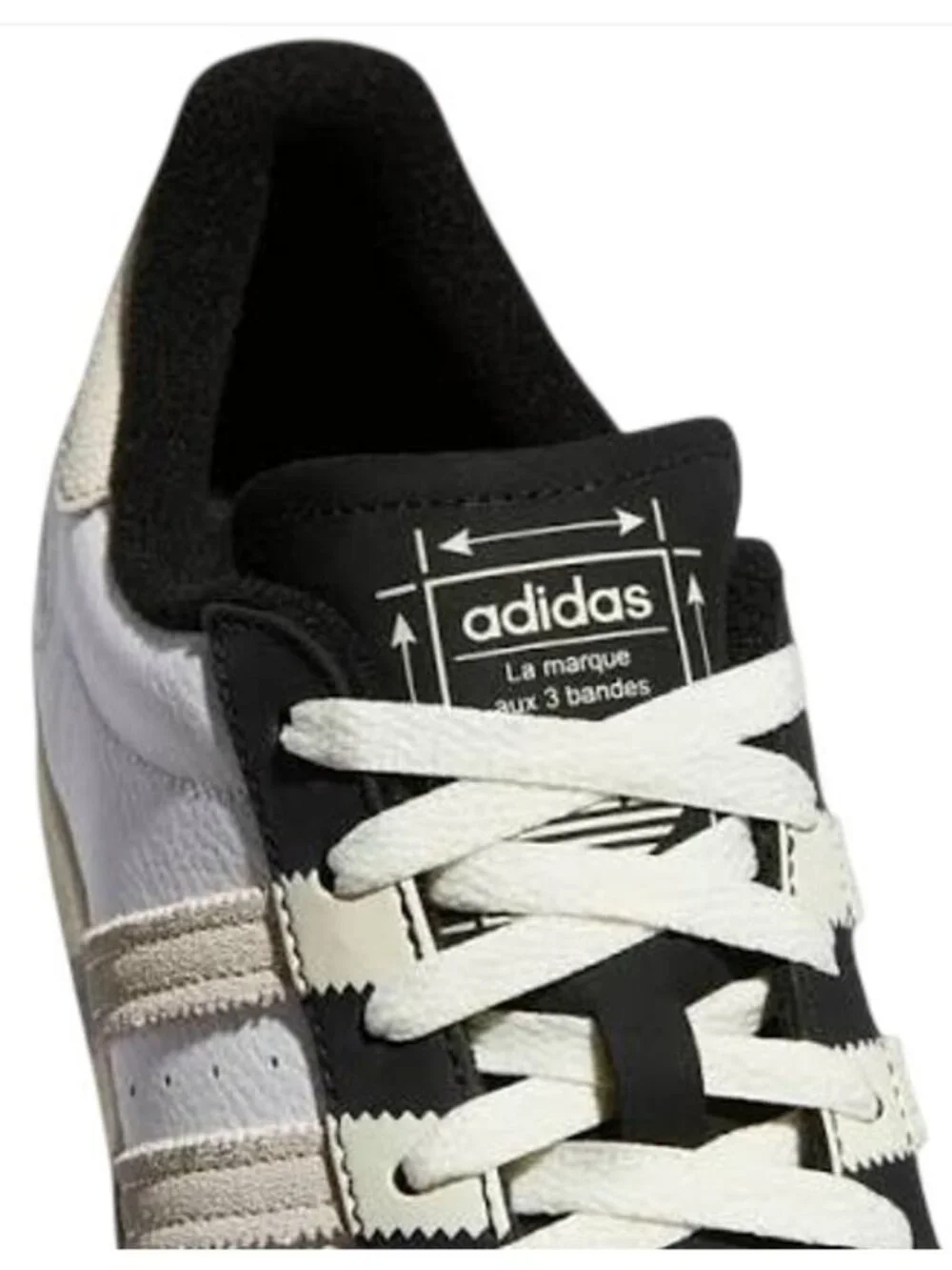adidas Originals Superstar Size 11.5 Mens Sneakers Cream Black White GX6025 NEW